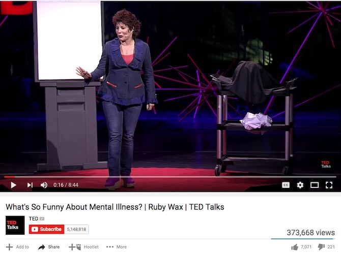 What’s So Funny About Mental Illness? | Ruby Wax | TED Talks