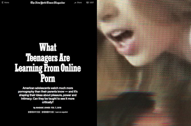Pronnew - What Teenagers Are Learning From Online Porn - NY Times - Brett.Ullman