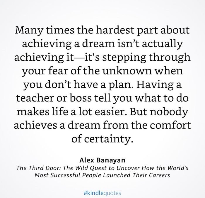 GREAT QUOTE: Alex Banayan – The Third Door