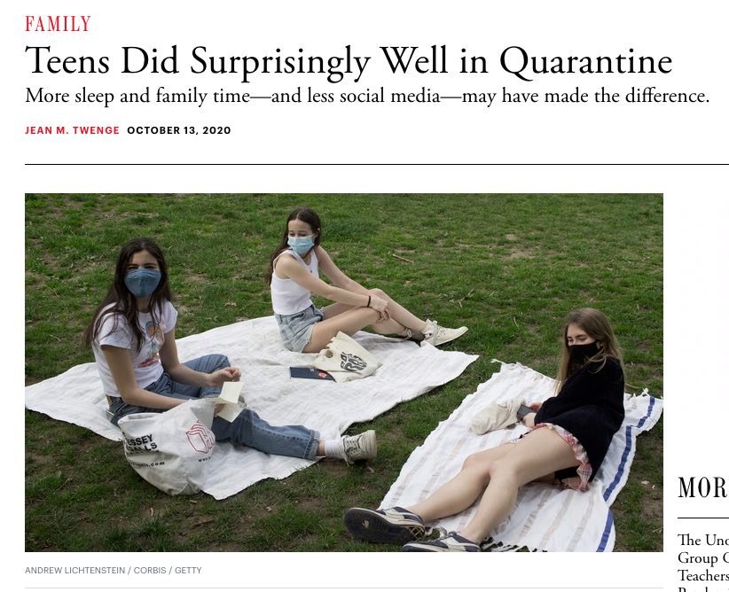 Teens Did Surprisingly Well in Quarantine